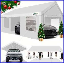 12x20 Carport Canopy Carport Shelter Garage Heavy Duty Outdoor Party Shed Tent