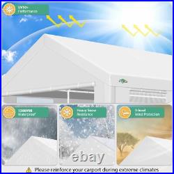 12x20 Carport Canopy Carport Shelter Garage Heavy Duty Outdoor Party Shed Tent