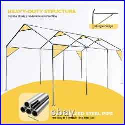 12x20 Carport Canopy Carport Shelter Garage Heavy Duty Outdoor Party Shed Tent