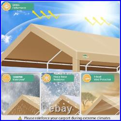 12x20 Carport Canopy Carport Shelter Garage Heavy Duty Outdoor Party Shed Tent