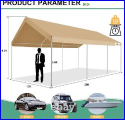 12x20 Carport Canopy Carport Shelter Garage Heavy Duty Outdoor Party Shed Tent