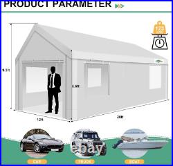 12x20 Carport Canopy Carport Shelter Garage Heavy Duty Outdoor Party Shed Tent