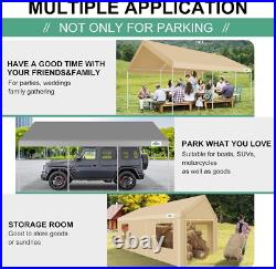 12x20 Carport Canopy Carport Shelter Garage Heavy Duty Outdoor Party Shed Tent