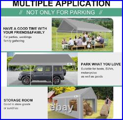 12x20 Carport Canopy Carport Shelter Garage Heavy Duty Outdoor Party Shed Tent
