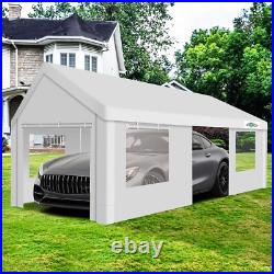 12x20 Carport Canopy Carport Shelter Garage Heavy Duty Outdoor Party Shed Tent