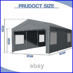 12x20' Carport Car Port Canopy Outdoor Heavy Duty Car Shelter Garage Party Tent
