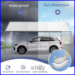 12x20' Carport Heavy Duty Outdoor Carport Shelter Height Adjustable Party Shed