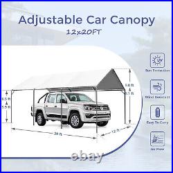 12x20' Carport Outdoor Canopy Tent Heavy Duty Shelter Car Bike Boat Shed Garage