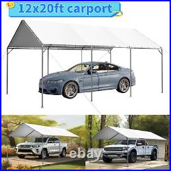 12x20' Carport Outdoor Canopy Tent Heavy Duty Shelter Car Bike Boat Shed Garage