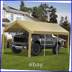12x20 FT Heavy Duty Carport Replacement Canopy Cover, Durable Beige 12x20FT