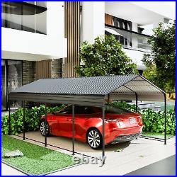 12x20 FT Metal Carport Canopy Galvanized Roof Outdoor Garage Car Shelter Shade