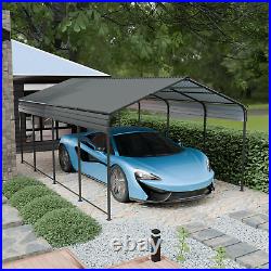 12x20 FT Metal Carport Canopy Galvanized Roof Outdoor Garage Car Shelter Shade