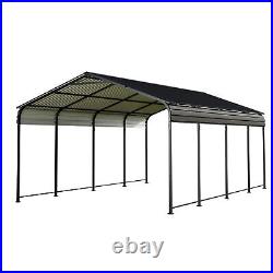 12x20 FT Metal Carport Canopy Galvanized Roof Outdoor Garage Car Shelter Shade