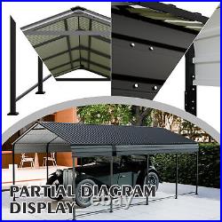 12x20 FT Metal Carport Canopy Galvanized Roof Outdoor Garage Car Shelter Shade