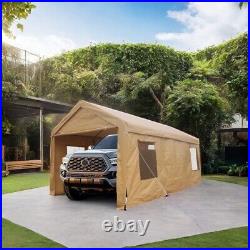 12x20 FT Outdoor Portable Garage Heavy Duty Ventilated Canopy Carports for Cars