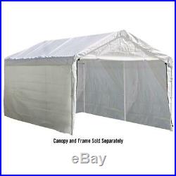 12x20 FT Outdoor Portable Shelter Garage Seams Carport Canopy Frame Add-On Kit