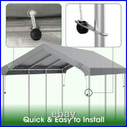 12x20 FT Waterproof Carport Canopy Top Cover Heavy Duty UV Protected, Easy Ins
