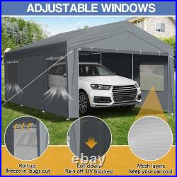 12x20 ft Carport Canopy Car Shelter Garage Heavy Duty Outdoor Party Shed Tent