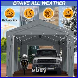 12x20 ft Carport Canopy Car Shelter Garage Heavy Duty Outdoor Party Shed Tent