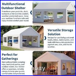 12x20 ft Carport Canopy Car Shelter Garage Heavy Duty Outdoor Party Shed Tent