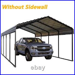 12x20 ft Outdoor Carport Heavy Duty Gazebo Garage Car Shelter Shade with Sidewall