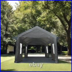12x20ft Heavy Duty Outdoor Portable Garage Ventilated Canopy Carport Car Shelter