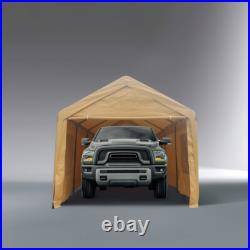 12x20ft Iron Car Canopy Garage Shelter Tent With Window & Door ventilated carports