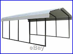 12x20x7 Arrow Shed ShelterLogic Metal Carport Canopy CPH122007 Wind & Snow Rated