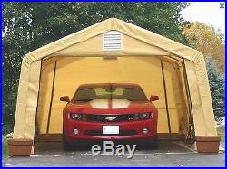 12x20x8 Peak ShelterLogic Shelter Portable Garage Carport Canopy Instant 71434
