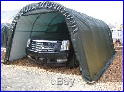 12x20x8 Round ShelterLogic Shelter Portable Garage Carport Canopy Instant 71332