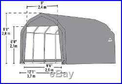 12x20x9 Barn ShelterLogic Shelter Portable Garage Carport Canopy Instant 97053