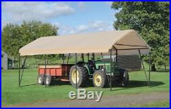 12x20x9 ShelterLogic Replacement Canopy Top Cover for 62635 Carport 90569