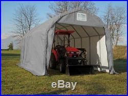 12x20x8 round shelterlogic shelter portable garage carport canopy instant 71332 Instant Portable Garage Carport Canopy Cover