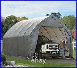 13'20'12 SUV/Truck Shelter, 1-5/8 6-Rib Frame, Grey Cover