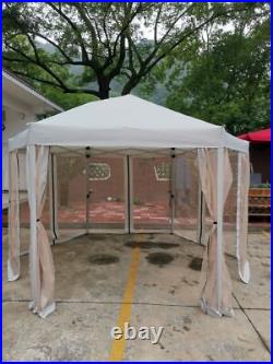 13 Ft. W x 13 Ft. D x 9.2ft Pop-Up Gazebo Tent Outdoor Canopy Hexagonal Canopies