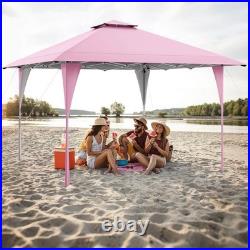 13 X 13 FT Pop up Gazebo Outdoor Canopy Tent with Portable Carrying Bag 8 Stakes