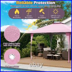 13 X 13 FT Pop up Gazebo Outdoor Canopy Tent with Portable Carrying Bag 8 Stakes