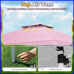 13 X 13 FT Pop up Gazebo Outdoor Canopy Tent with Portable Carrying Bag 8 Stakes