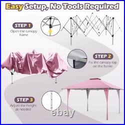 13 X 13 FT Pop up Gazebo Outdoor Canopy Tent with Portable Carrying Bag 8 Stakes