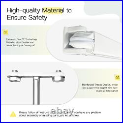 13' X 9.8' Manual Retractable Awning Sun Shade Patio Awning Cover Multi-Color
