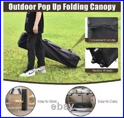 13 ft. X 13 ft. Brown Gazebo Canopy Shelter Awning Tent Patio Garden