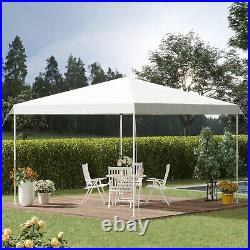 13' x 13' Pop Up Canopy Party with Adjustable Height Carry Bag for Patio, White