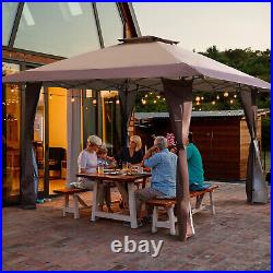 13 x 13ft Pop Up Canopy Tent Wedding Party Tent Adjustable Height Gazebo Awning