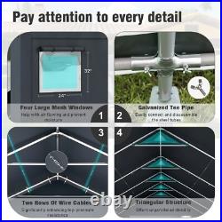 13' x 24' Outdoor Carport Heavy Duty Canopy Shed Portable Garage Storage Shelter