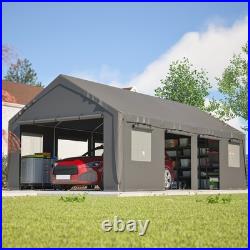 13' x 25' Portable Carport Steel Canopy Tent Storage Garage Shed withRoll-up Doors
