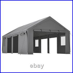 13' x 25' Portable Carport Steel Canopy Tent Storage Garage Shed withRoll-up Doors