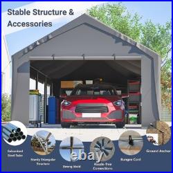13' x 25' Portable Carport Steel Canopy Tent Storage Garage Shed withRoll-up Doors