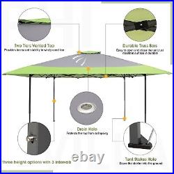 13'x13' Canopy Tent Pop-up Outdoor Gazebo Awning for Patio Event Green