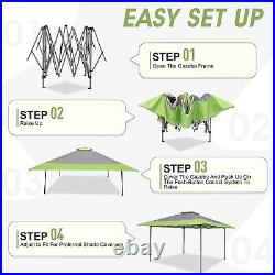 13'x13' Canopy Tent Pop-up Outdoor Gazebo Awning for Patio Event Green