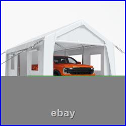 13'x20' Carport Canopy Shelter Garage Outdoor Party Shed Tent with Roll-up Windows